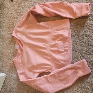 Coral Long Sleeve DoYouEven workout top